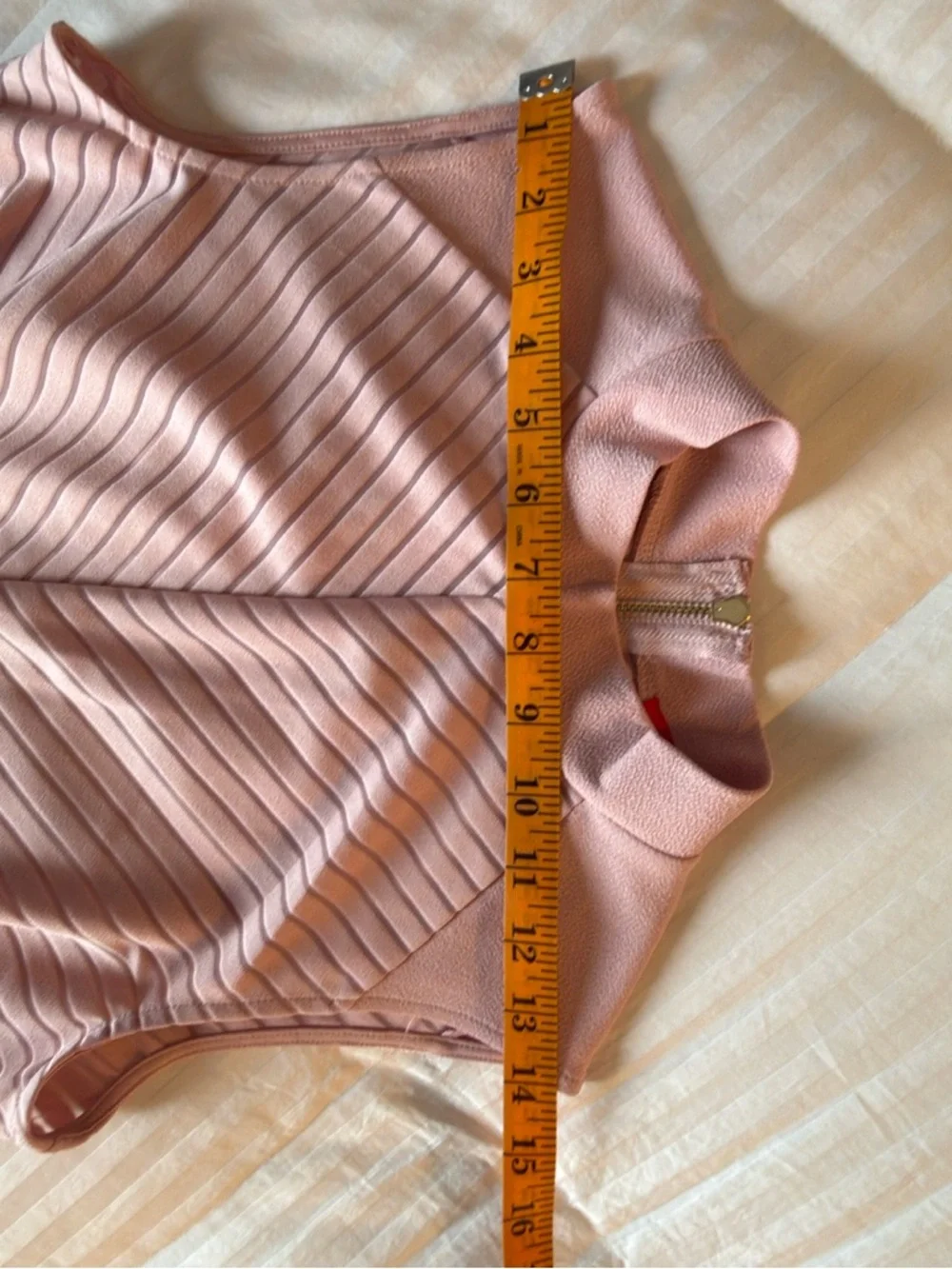 Guess Sleeveless Midi Dress - White & Dusty Rose Fit Small* - Picture 7 of 10